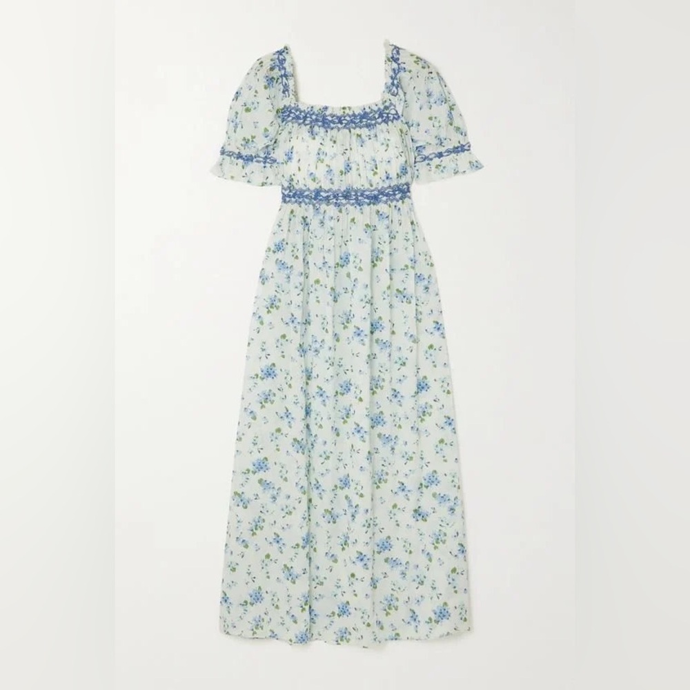 Dôen Eclipse Dress in Blue Primrose Floral